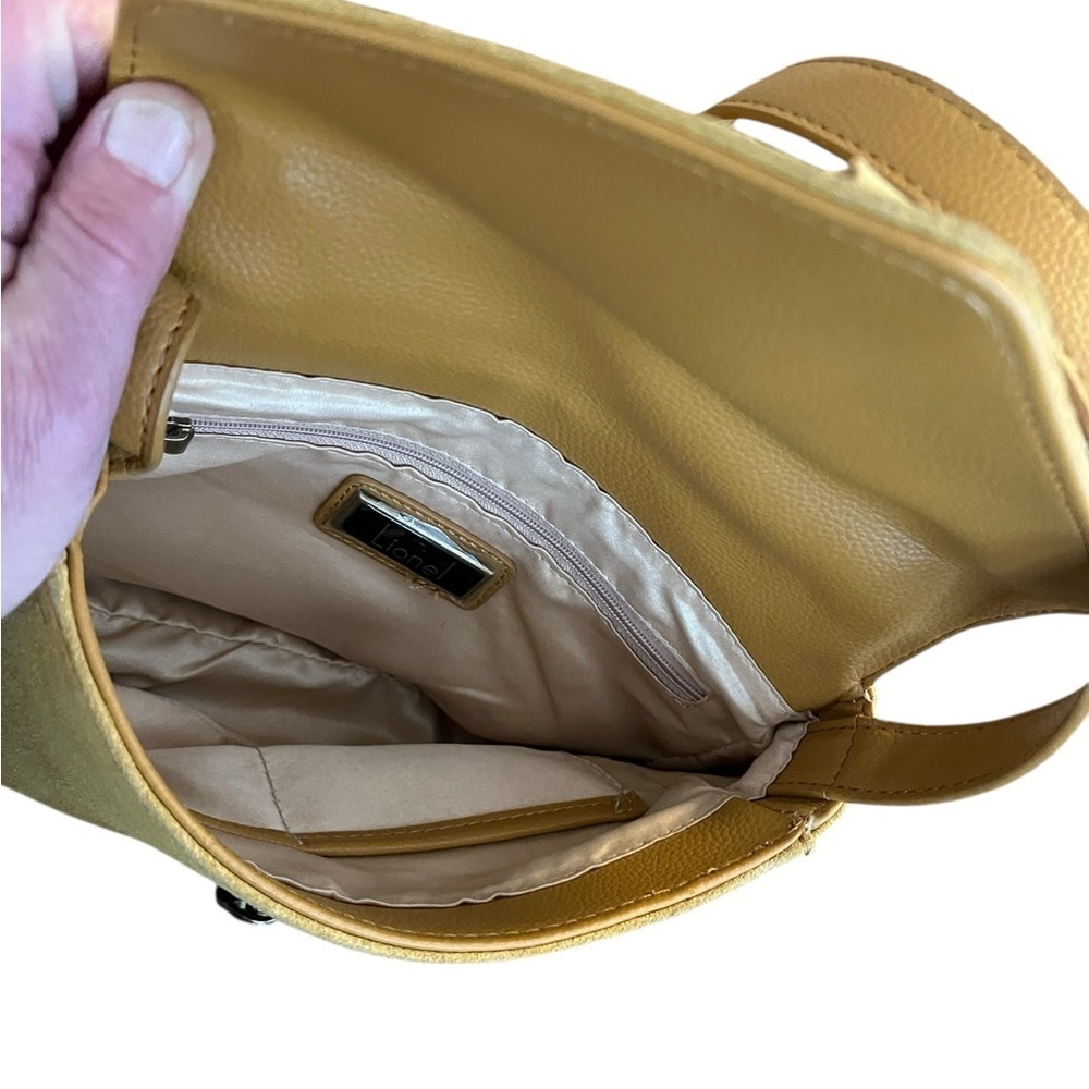 Lionel Suede 3-in-1 Bag Mustard Yellow Colored Bag. - Picture 6 of 7